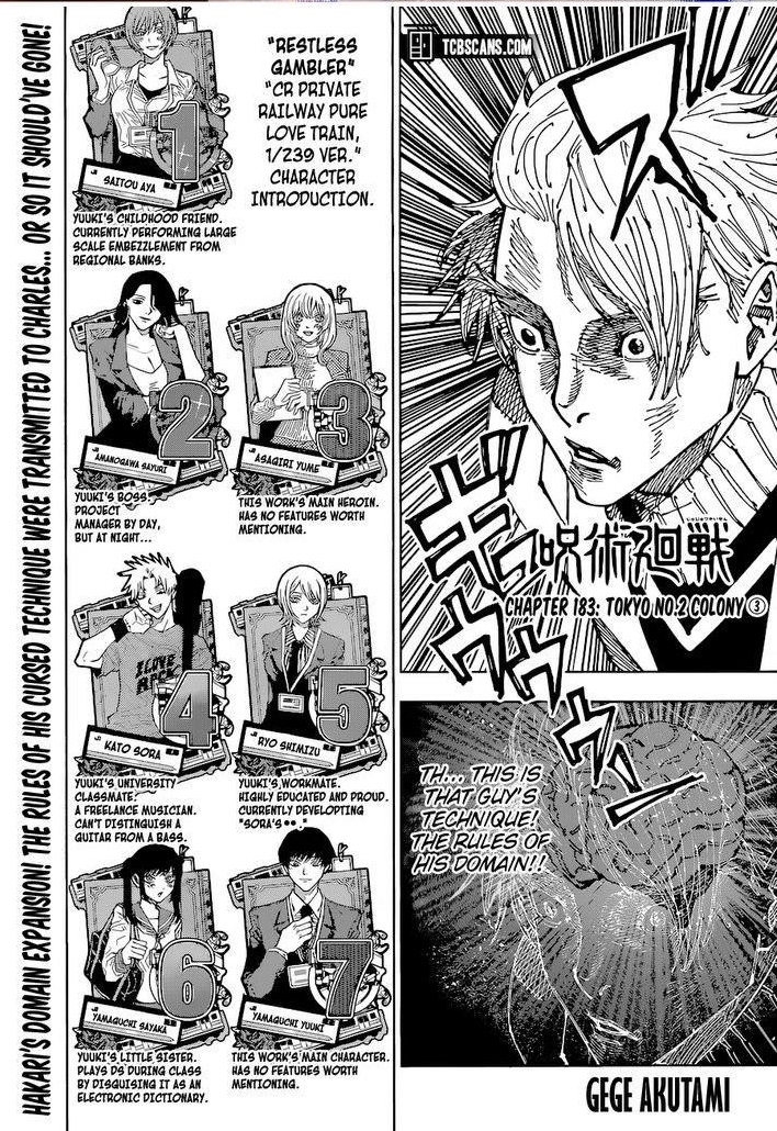 Jujutsu Kaisen Chapter 183 image 01